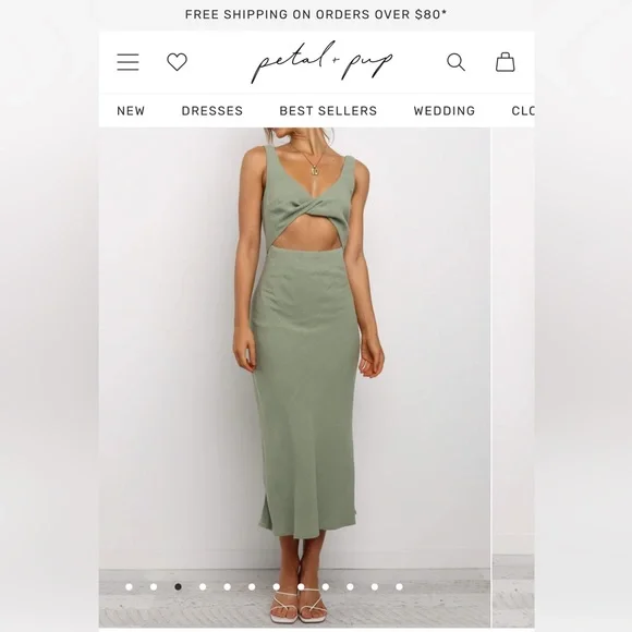 Petal & Pup | Dresses | Olive Green Petal And Pup Dress Never Worn |  Poshmark